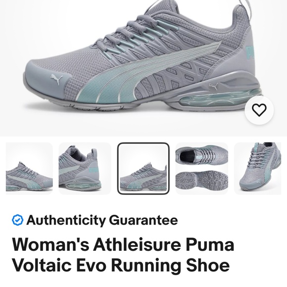 Puma Womans Sneakers Gray Lavender Mint 9 NWOT - Picture 1 of 13